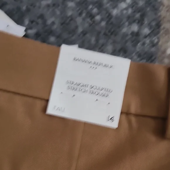 NWT Banana Republic Straight High-Rise Sculpted Easy Trouser Sz 14 Tall Office - Picture 5 of 8
